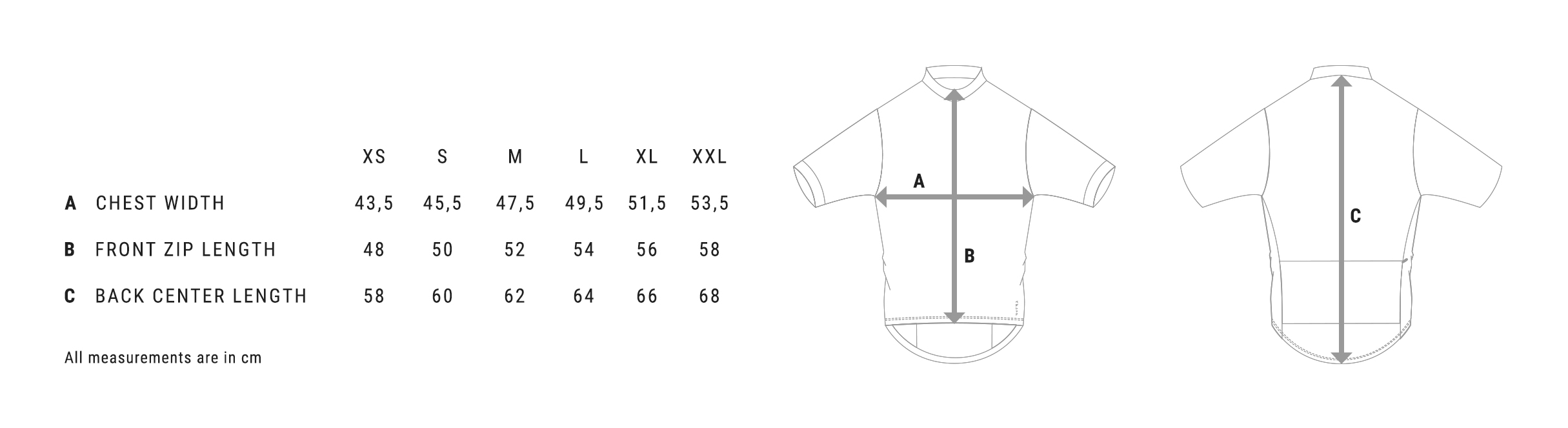 pedaled-mirai-mens-jersey-size-chart